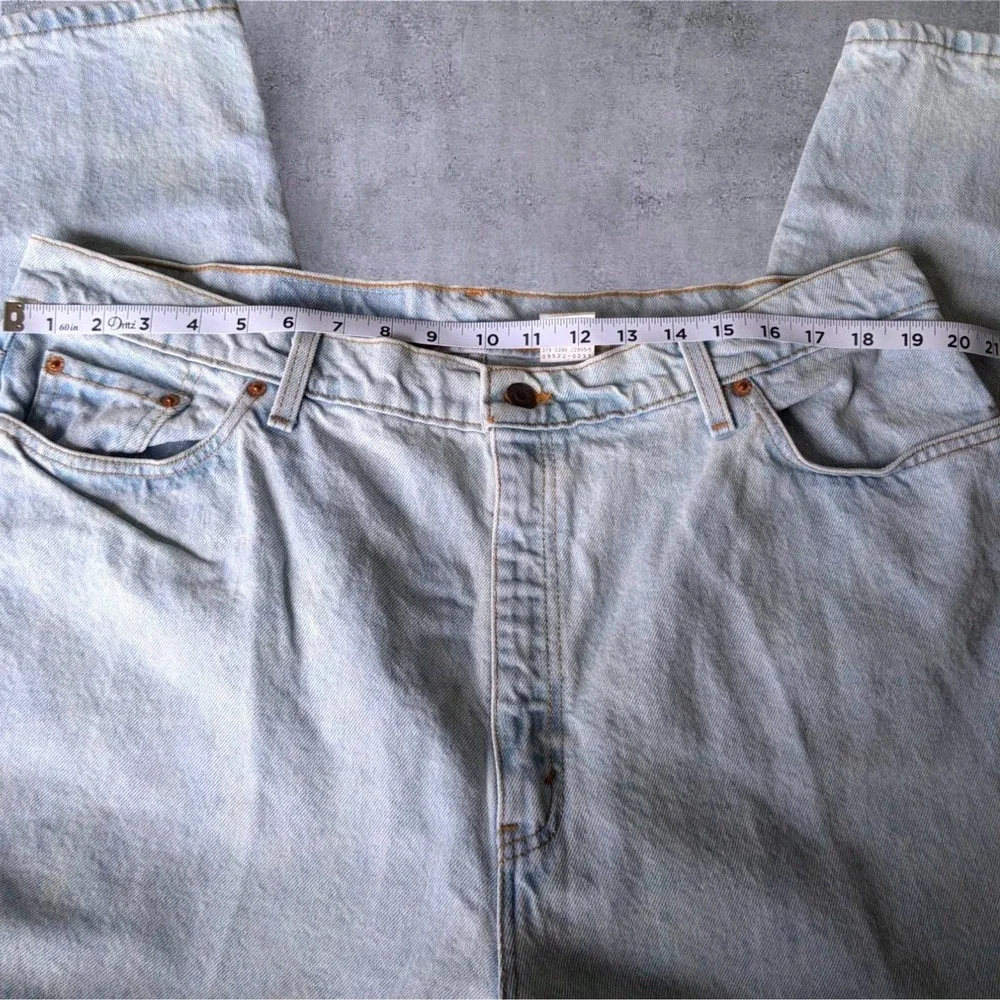 Levis 522 Tapered Fit Jeans Mens 22 Short Light Wash Denim Made in USA‎ Vintage